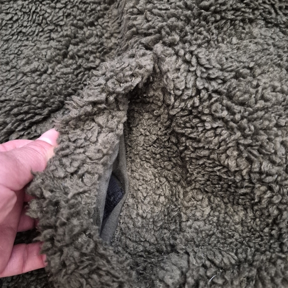 Lululemon Cinchable Fleece Zip-Up Jacket 12 Olive Green Athleisure Minimalist - Picture 13 of 16